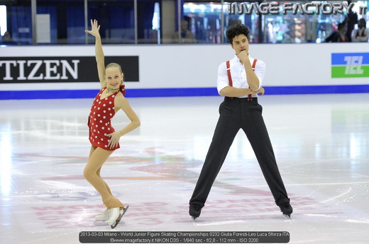 2013-03-03 Milano - World Junior Figure Skating Championships 0232 Giulia Foresti-Leo Luca Sforza ITA